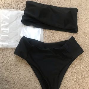 Zaful mid-waist cheeky bikini